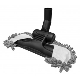 Brosse pour les planchers avec vadrouille - 11" (27,9 cm) - 1 1/4" (32 mm) dia - profil bas - noire - Wessel Werk 13.9 241-305