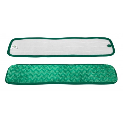 Microfiber Dry Pad - 24" (60.96 cm) Long - Double Edging - Green