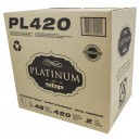 Bathroom Tissue - 2-Ply - Box of 48 Rolls of 420 Sheets - White - Platinum PL420