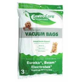 Anti-allergenic Bags for Eureka, Beam and Electrolux Central Vacuum Cleaners - Pack of 3 Bags