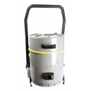 Wet and Dry Commercial Vacuum Cleaner - Capacity of 16 gal (60.5 L) - 2 Motors - Tank on Tilting Trolley - Electrical Outlet for Power Nozzle - 10' (3 m) Hose - Metal Wands - Brushes and Accessories Included - IPS KOALA 420B JV
