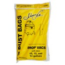 Paper Bag for Shop Vac Vacuum - Tank Capacity of 10 to 14 gallons (45.5 L to 63.6 L) - Pack of 3 Bags - Envirocare 770SW