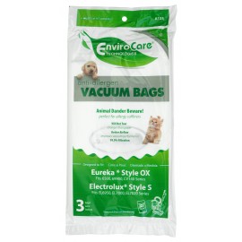 HEPA Microfilter Vacuum Bag for Electrolux Style S, 6500, 69900 and CV140 Series - Pack of 3 Bags - Envirocare A135