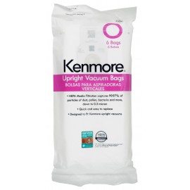 Kenmore HEPA Vacuum Bag for Upright Vacuums USA Type Q/C - Canada 20-50510 - 53294 - Pack of 6 Bags - KC16KCMPZ000