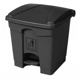 Trash Garbage Can Bin with Lid and Pedal - 7 gal (30 L) - Grey