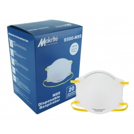 Disposable NIOSH N95 Masks - 20 per Box - White