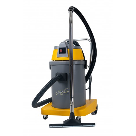 Wet & Dry Commercial Vacuum from Johnny Vac - 10 gal (38 L) Tank Capacity - 8' (2.43 m) Hose - Metal Wands - Brushes and Accessories Included - Ghibli  - AS400P