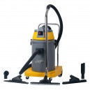 Wet & Dry Commercial Vacuum from Johnny Vac - 10 gal (38 L) Tank Capacity - 10' (3 m) Hose - Metal Wands - Brushes and Accessories Included - Ghibli  - AS400P
