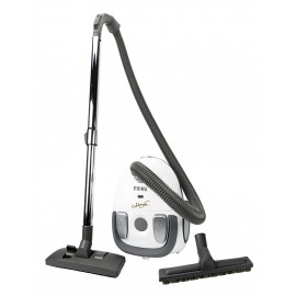 Canister Vacuum - Johnny Vac Prima - HEPA Bag - Carpet and Floor Brush - Telescopic Handle - Set of Brushes