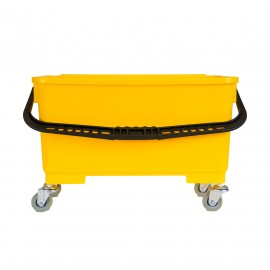 Window Cleaning Bucket with Support for Cloth Mop - 4.6 gal (21 L) - Yellow