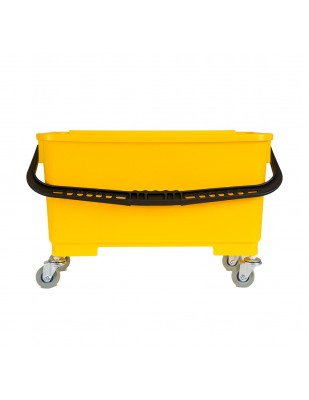 Window Cleaning Bucket with Support for Cloth Mop - 4.6 gal (21 L) - Yellow