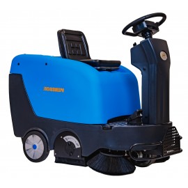 Industrial Ride On Sweeper Machine - JVC40SWEEPN from Johnny Vac - 39.5" (1 003 mm) Cleaning Path - Battery & Charger Included