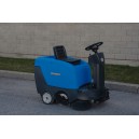 Industrial Ride On Sweeper Machine - JVC40SWEEPN from Johnny Vac - 39.5" (1 003 mm) Cleaning Path - Battery & Charger Included