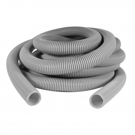 Hose for Central Vacuum - 30' (9 m) - 1 3/8" (35 mm) dia - Grey - Anti-Crush - Econo