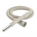 Electric Hose for Electrolux Serie AP Vacuum - 8' (2.43 m) - 1 1/4" (32 mm) dia - Grey - Anti-Crush - Curved Metal Handle - Power Nozzle Compatible - Electrolux BOEL400