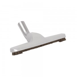 Brosse à plancher - largeur de nettoyage de 25,4 cm (10") - 31,75 mm (1 ¼ ") dia - avec coude en métal - universel - gris