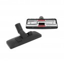 Combined Carpet and Floor Brush - Width of 10.5" (26.7 cm) - 1 ½" (38.1 cm) dia - with Metal Plate - Black - Wessel-Werk 11.9 001-39