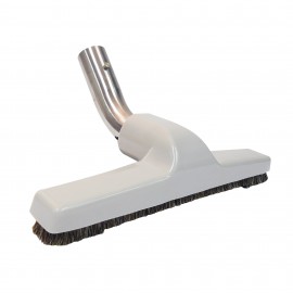 Brosse à plancher - crin de cheval - coude en métal - grise - Hoover