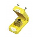 Female Electrical  Plug - 3 Wires - Top Quality - Yellow - Leviton 5259-VY