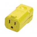 Prise électrique femelle - 3 fils - de qualité supérieure - jaune- Leviton 5259-VY