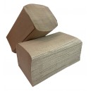 Hand Towels - 250 per pack - 16 packs per box  - Single fold - Brown