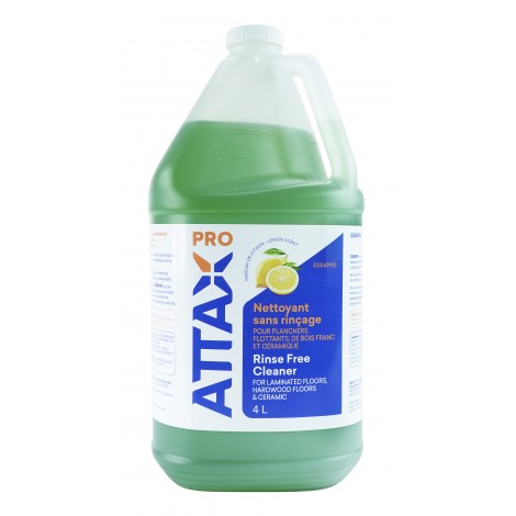 Rinse-Free Cleaner - for Laminated, Hardwood and Ceramic Floors - 1,06 gal (4 L) - Ready to Use - Attax ® Pro