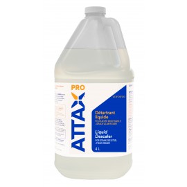 Détartrant liquide pour acier inoxydable (grade alimentaire) - 4 L (1,06 gal) - Attax ® Pro