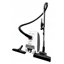 Canister Vacuum - Johnny Vac Silenzio - HEPA Filtration - HEPA Bag - Wessel-Werk Turbo Air Nozzle - Telescopic Handle - Set of Brushes