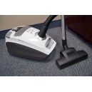 Canister Vacuum - Johnny Vac Silenzio - HEPA Filtration - HEPA Bag - Wessel-Werk Turbo Air Nozzle - Telescopic Handle - Set of Brushes