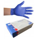 Nitrile Disposable Gloves - 3.2 mm - Large - Powder-Free - Finger-Textured - Transform 100 - Blue - Aurelia 9889A8 - Box of 100