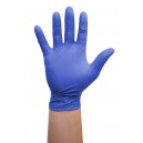 Nitrile Disposable Gloves - 3.2 mm - Large - Powder-Free - Finger-Textured - Transform 100 - Blue - Aurelia 9889A8 - Box of 100