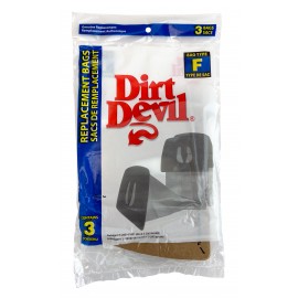 Sacs Royal  en papier de type F pour aspirateurs Dirt Devil - paquet de 3 sacs - 3200147001