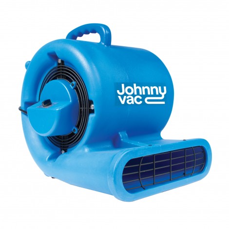 Portable Blower / Fan / Floor Dryer - Johnny Vac - Fan Diameter 9.5" (24 cm) - 3 Speeds - with Handle - Blue