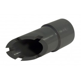 HOSE END CUFF FOR CAR WASH 1 1/2" GREY