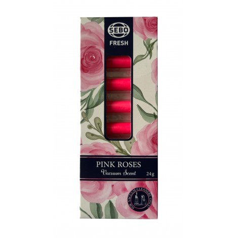 Air Freshener for Vacuum Cleaners - Pink Roses Scent - Pack of 8 - 24 g