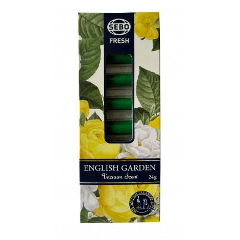 Désodorisant pour aspirateurs - parfum de jardin anglais - paquet de 8 - 24 g