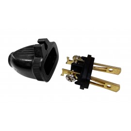 2 WIRES REPLACEMENT PLUG (M) - BLACK