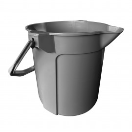Plastic Bucket with Handle - 2,2 gal (10 L) - Grey