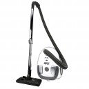 Canister Vacuum - Johnny Vac Prima - HEPA Bag - Carpet and Floor Brush - Telescopic Handle - Set of Brushes