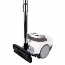 Canister Vacuum - Johnny Vac Prima - HEPA Bag - Carpet and Floor Brush - Telescopic Handle - Set of Brushes