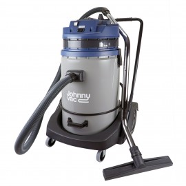 Wet & Dry Commercial Vacuum - Capacity of 16 gal (60.5 L) - Tank on Trolley - Electrical Outlet for Power Nozzle - 10' (3 m) Hose - Plastic and Aluminum Wands - Brushes and Accessories Included - IPS ASDO07416
