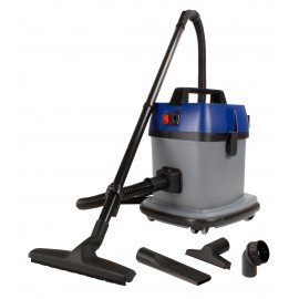 Commercial Vacuum Johnny Vac - Tank Capacity of 3 gal (12 L) - Accessories and Paper Bag Included - Integrated Electrical Outlet - 1000 W Motor - Swivel Casters - Ghibli