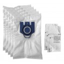 Hepa Vacuum Bags for Miele Canister Vacuums Styles G & N - Pack of 5 Bags + 2 Filters