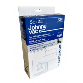 Sacs microfiltre HEPA pour aspirateurs centraux - Johnny Vac - Rhinovac -  Nutone - Hoover - Kenmore et bien d'autres marques - p