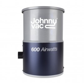 Central Vacuum Johnny Vac - JV600C - Compact - 600 Airwatts - 3 gal (12 L) Tank Capacity - HEPA Bag - Foam Filter