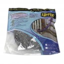Cover for 30' (9 m) Hose of Central Vacuum Cleaner - Padded - with Zipper - Grey - VacSoc - VS-PZGY30