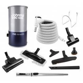 Aspirateur central, Johnny Vac JV700KITHA,  avec boyau 30' avec accessoires