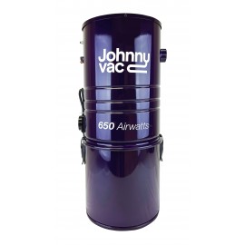 Central Vacuum Johnny Vac - Silent - 650 Airwatts - 5 gal (19 L) Tank Capacity - Wall Mount Bracket - Microtex Filter - HEPA Bag