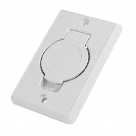 Prise murale - pour installation aspirateur central - blanc - Plastiflex SV8016