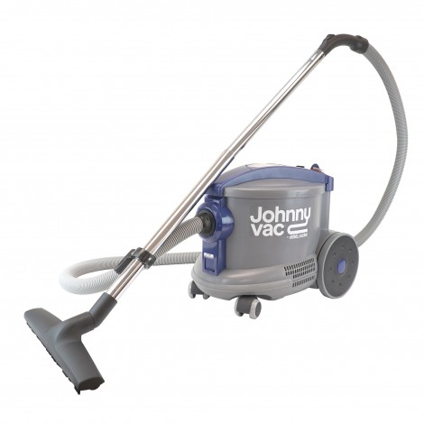 Aspirateur chariot commercial - Johnny Vac - robuste - outils à bord - sac en papier - gris et bleu - Ghibli AS6 D12